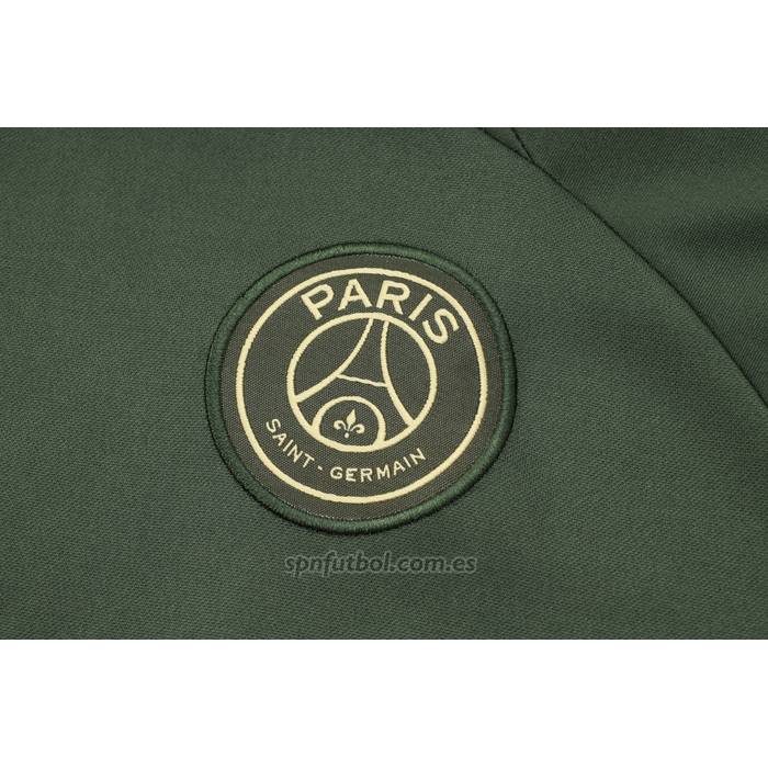 Chandal de Sudadera del Paris Saint-Germain Jordan Nino 2023-2024 Verde